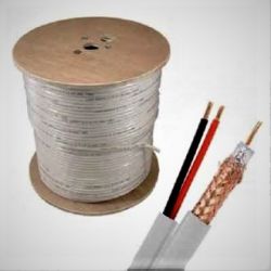 Dây Tivi SN liền nguồn (lõi đồng) RG59/BC+2c x0.4SN/TR/ SN Sino (trắng)