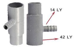 Nối 42-34-14 ly (màu xám)PVC  N42-34-14ly