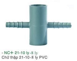Chữ thập 21-10.8 ly PVC  NC+ 21.10.8ly