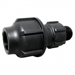 Nối thẳng ren ngoài PE 63x2