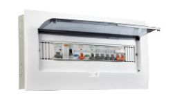 Tủ điện âm tường mặt nhựa E4FC14/18L Sino