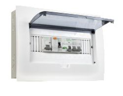 Tủ điện âm tường mặt nhựa E4FC8/12SA Sino