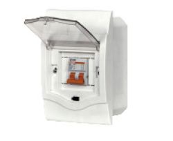 Tủ điện âm tường mặt nhựa V4FC2/4SA Vanlock