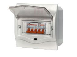 Tủ điện âm tường mặt nhựa V4FC5/8SA Vanlock